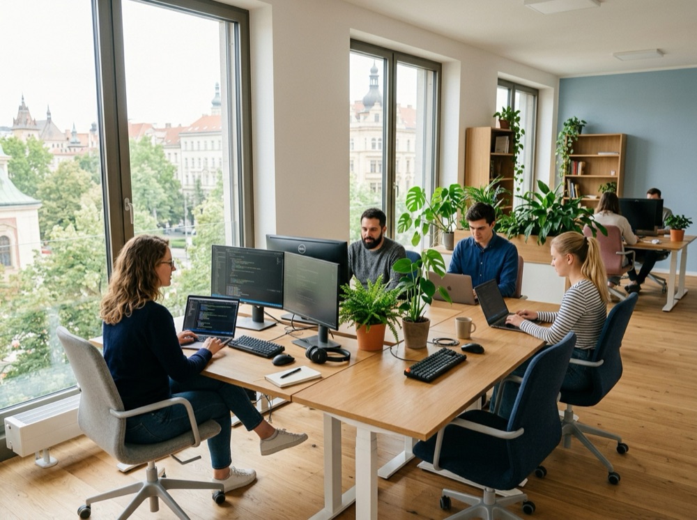 Nearshore developers from Poland at work