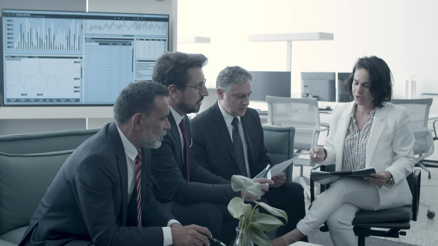 KI für Finanzdienstleistungen Hintergrundvideo