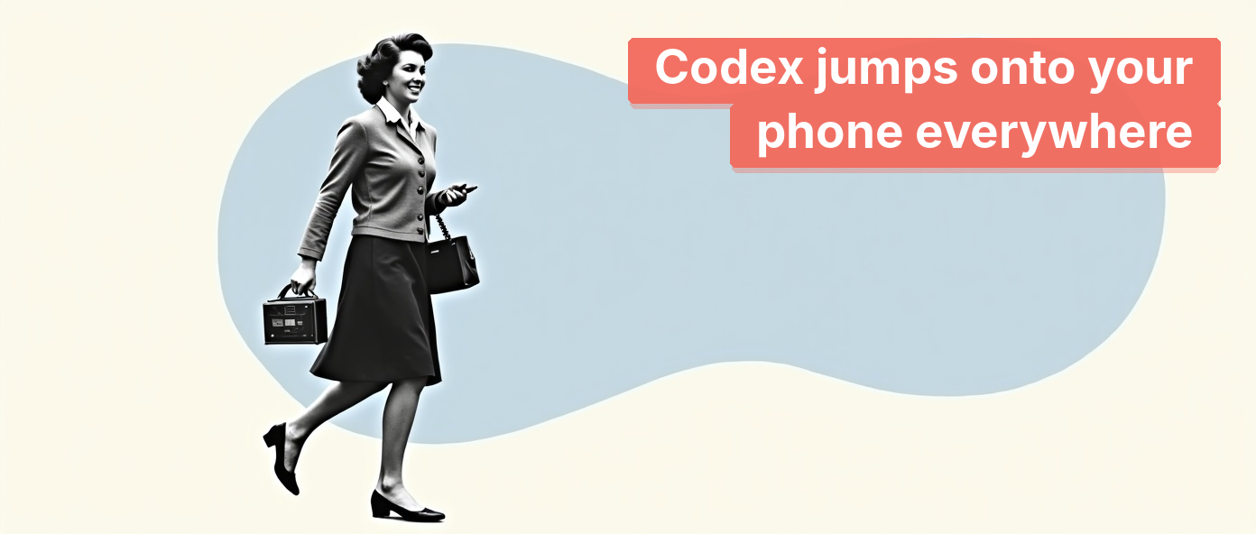 Vintage woman walking and holding a portable transistor radio to her ear.