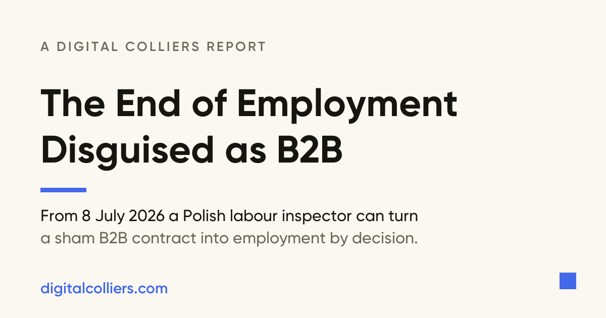 The End of Employment Disguised as B2B report cover